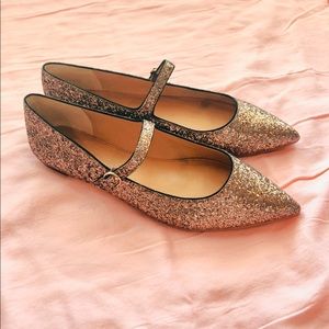 J. Crew sparkle flats
